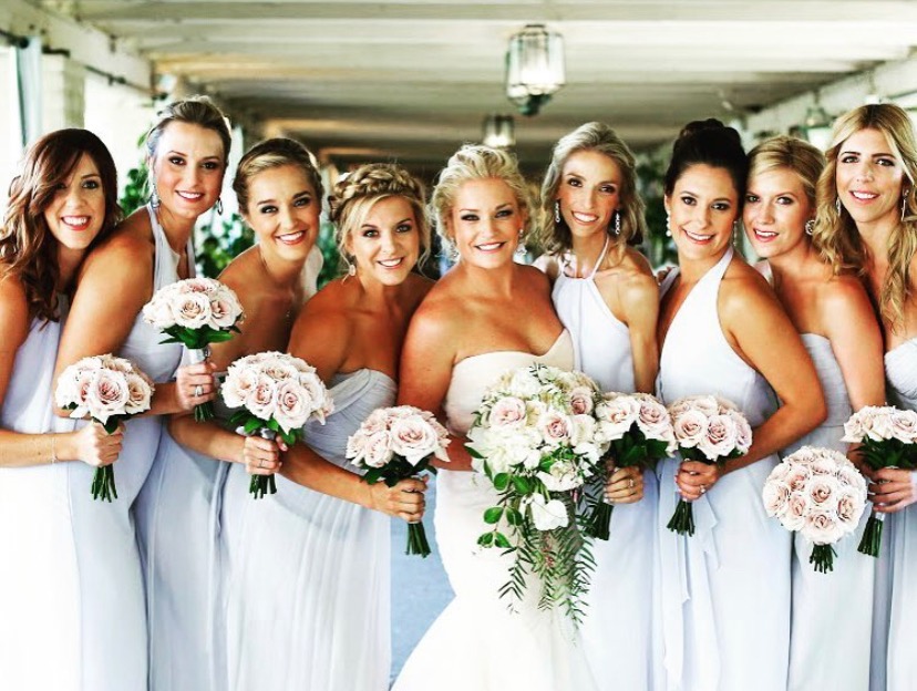 smiling bridesmaids 