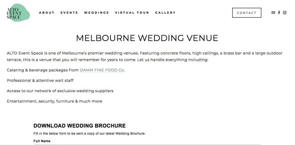Wedding Hire Melbourne