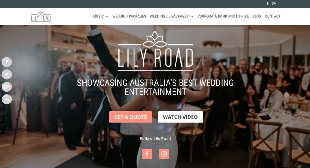 Lily Road Wedding DJ Sydney
