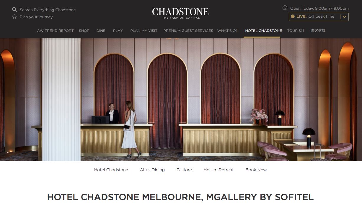 Overnight Stay at Hotel Chadstone Valentine's Day Idea Melbourne