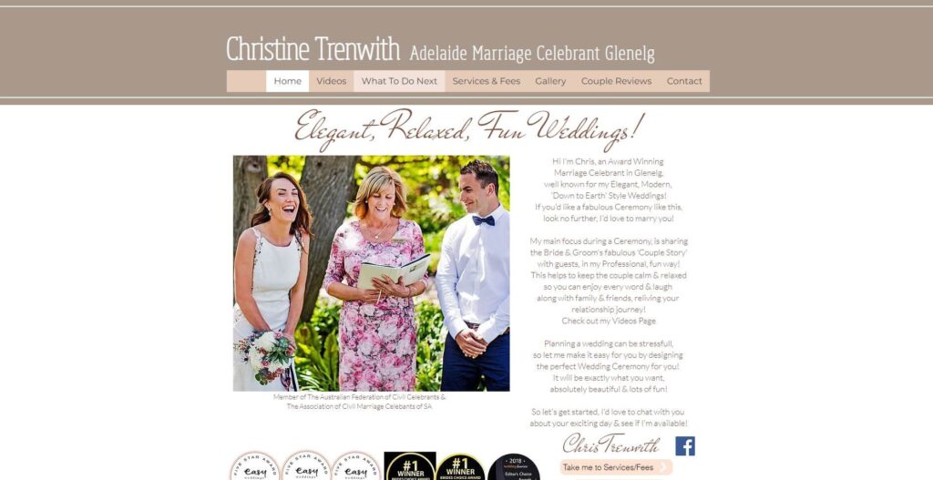 Christine Trenwith Wedding Celebrants Adelaide