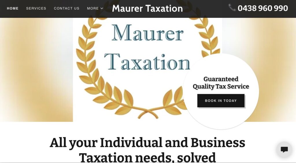 Maurer Taxation Individual Tax Returns Online Australia