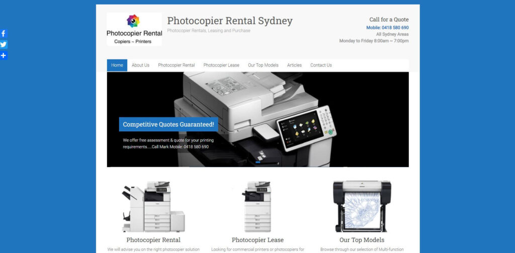 Photocopier Rental Sydney Photocopier Rent & Lease Sydney