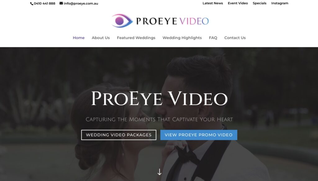 ProEye Wedding Video Production Company Melbourne